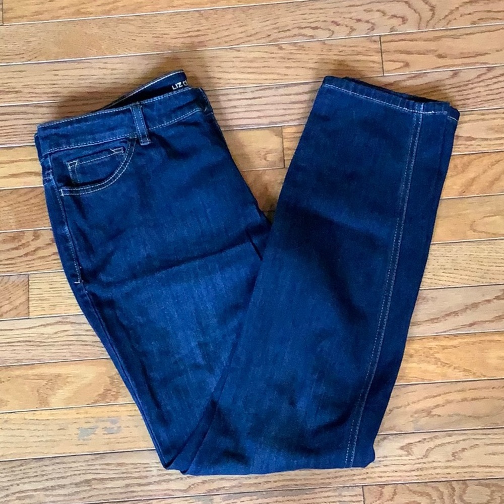 Liz Claiborne Dark-Wash Jeans - 12 Long Curvy